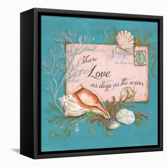 Paradise Postcards I-Kate McRostie-Framed Stretched Canvas