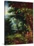 Paradise Scene with Adam and Eve-Jan Brueghel the Younger-Stretched Canvas