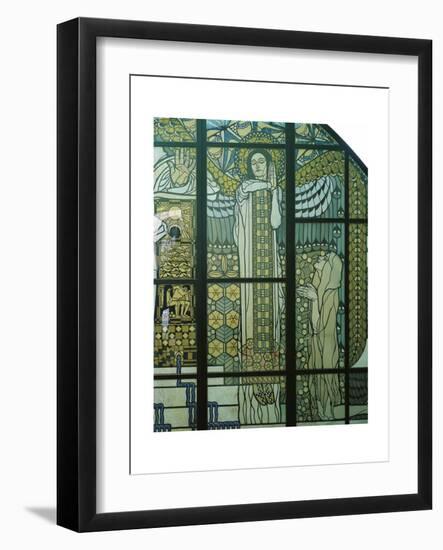 Paradise, Stained Glass Window-Kolo Moser-Framed Giclee Print