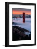 Paradise Sunrise and Fog, Golden Gate Bridge, San Francisco-Vincent James-Framed Premium Photographic Print