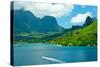 Paradise View of Moorea Islands, Cook's Bay, French Polynesia-mffoto-Stretched Canvas