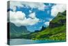 Paradise View of Moorea Islands, Cook's Bay, French Polynesia-mffoto-Stretched Canvas