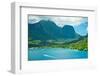 Paradise View of Moorea Islands, Cook's Bay, French Polynesia-mffoto-Framed Photographic Print