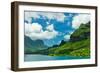 Paradise View of Moorea Islands, Cook's Bay, French Polynesia-mffoto-Framed Photographic Print