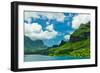 Paradise View of Moorea Islands, Cook's Bay, French Polynesia-mffoto-Framed Photographic Print