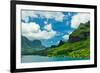 Paradise View of Moorea Islands, Cook's Bay, French Polynesia-mffoto-Framed Photographic Print