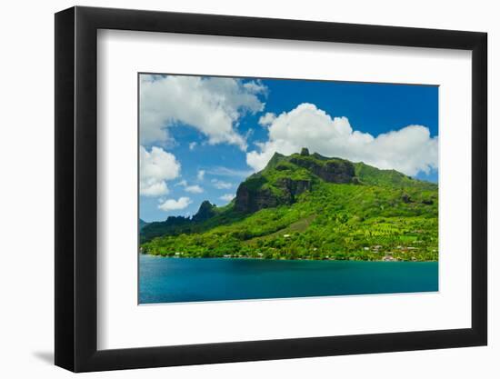 Paradise View of Moorea Islands, Cook's Bay, French Polynesia-mffoto-Framed Photographic Print