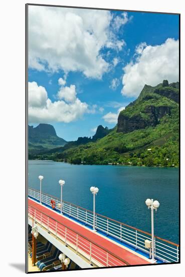 Paradise View of Moorea Islands, Cook's Bay, French Polynesia-mffoto-Mounted Photographic Print