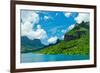 Paradise View of Moorea Islands, Cook's Bay, French Polynesia-mffoto-Framed Photographic Print