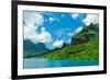 Paradise View of Moorea Islands, Cook's Bay, French Polynesia-mffoto-Framed Photographic Print