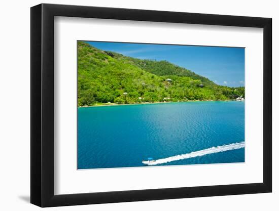 Paradise View of Moorea Islands, Cook's Bay, French Polynesia-mffoto-Framed Photographic Print