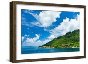 Paradise View of Moorea Islands, Cook's Bay, French Polynesia-mffoto-Framed Photographic Print