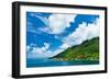 Paradise View of Moorea Islands, Cook's Bay, French Polynesia-mffoto-Framed Photographic Print