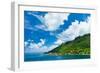 Paradise View of Moorea Islands, Cook's Bay, French Polynesia-mffoto-Framed Photographic Print