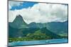 Paradise View of Moorea Islands, Cook's Bay, French Polynesia-mffoto-Mounted Photographic Print