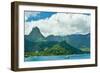 Paradise View of Moorea Islands, Cook's Bay, French Polynesia-mffoto-Framed Photographic Print