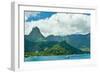 Paradise View of Moorea Islands, Cook's Bay, French Polynesia-mffoto-Framed Photographic Print