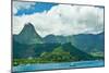 Paradise View of Moorea Islands, Cook's Bay, French Polynesia-mffoto-Mounted Photographic Print