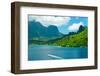 Paradise View of Moorea Islands, Cook's Bay, French Polynesia-mffoto-Framed Photographic Print