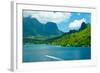 Paradise View of Moorea Islands, Cook's Bay, French Polynesia-mffoto-Framed Photographic Print