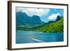 Paradise View of Moorea Islands, Cook's Bay, French Polynesia-mffoto-Framed Photographic Print