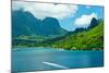 Paradise View of Moorea Islands, Cook's Bay, French Polynesia-mffoto-Mounted Photographic Print