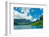 Paradise View of Moorea Islands, Cook's Bay, French Polynesia-mffoto-Framed Photographic Print