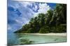 Paradise White Sand Beach in Turquoise Water in the Ant Atoll, Pohnpei, Micronesia-Michael Runkel-Mounted Photographic Print