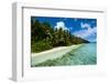 Paradise White Sand Beach in Turquoise Water on Ant Atoll, Pohnpei, Micronesia, Pacific-Michael Runkel-Framed Photographic Print