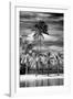 Paradisiacal Beach overlooking Downtown Miami - Florida-Philippe Hugonnard-Framed Photographic Print