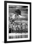 Paradisiacal Beach overlooking Downtown Miami - Florida-Philippe Hugonnard-Framed Photographic Print