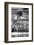 Paradisiacal Beach overlooking Downtown Miami - Florida-Philippe Hugonnard-Framed Photographic Print