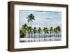 Paradisiacal Beach overlooking Downtown Miami - Florida-Philippe Hugonnard-Framed Photographic Print