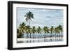 Paradisiacal Beach overlooking Downtown Miami - Florida-Philippe Hugonnard-Framed Photographic Print