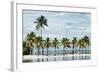 Paradisiacal Beach overlooking Downtown Miami - Florida-Philippe Hugonnard-Framed Photographic Print