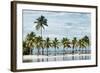 Paradisiacal Beach overlooking Downtown Miami - Florida-Philippe Hugonnard-Framed Photographic Print