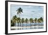 Paradisiacal Beach overlooking Downtown Miami - Florida-Philippe Hugonnard-Framed Photographic Print