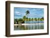 Paradisiacal Beach overlooking Downtown Miami - Florida-Philippe Hugonnard-Framed Photographic Print