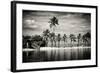 Paradisiacal Beach overlooking Downtown Miami - Florida-Philippe Hugonnard-Framed Photographic Print