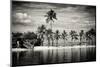 Paradisiacal Beach overlooking Downtown Miami - Florida-Philippe Hugonnard-Mounted Photographic Print