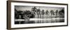 Paradisiacal Beach overlooking Downtown Miami - Florida-Philippe Hugonnard-Framed Photographic Print