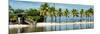 Paradisiacal Beach overlooking Downtown Miami - Florida-Philippe Hugonnard-Mounted Photographic Print