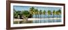 Paradisiacal Beach overlooking Downtown Miami - Florida-Philippe Hugonnard-Framed Photographic Print