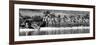 Paradisiacal Beach overlooking Downtown Miami - Florida-Philippe Hugonnard-Framed Photographic Print