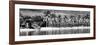 Paradisiacal Beach overlooking Downtown Miami - Florida-Philippe Hugonnard-Framed Photographic Print