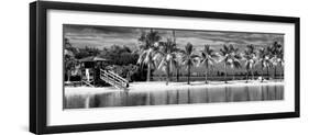 Paradisiacal Beach overlooking Downtown Miami - Florida-Philippe Hugonnard-Framed Photographic Print