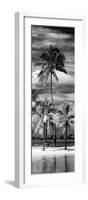 Paradisiacal Beach overlooking Downtown Miami - Florida-Philippe Hugonnard-Framed Photographic Print