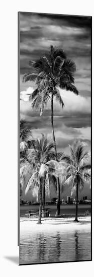 Paradisiacal Beach overlooking Downtown Miami - Florida-Philippe Hugonnard-Mounted Photographic Print