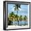 Paradisiacal Beach overlooking Downtown Miami - Florida-Philippe Hugonnard-Framed Photographic Print