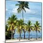 Paradisiacal Beach overlooking Downtown Miami - Florida-Philippe Hugonnard-Mounted Photographic Print